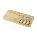Tagliere personalizzato con coltello e forchettone Cheese color legno sesta vista