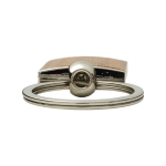 Portachiavi in bambù a forma rettangolare con involucro in metallo color legno quinta vista