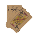 Carte da gioco pubblicitarie con carta riciclata Recycled color marrone prima vista