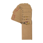 Carte da gioco pubblicitarie con carta riciclata Recycled color marrone settima vista