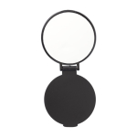 Specchietto da borsa pubblicitario economico in plastica BasicStyle color nero prima vista