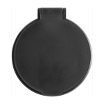 Specchietto da borsa pubblicitario economico in plastica BasicStyle color nero seconda vista
