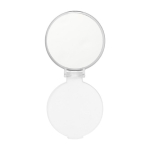 Specchietto da borsa pubblicitario economico in plastica BasicStyle color bianco prima vista