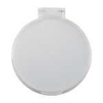 Specchietto da borsa pubblicitario economico in plastica BasicStyle color bianco seconda vista