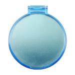 Specchietto da borsa pubblicitario economico in plastica BasicStyle color azzurro seconda vista