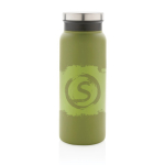 Borracce ecosostenibili personalizzate di qualità 600ml Land Recycled color verde vista con logo