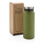 Borracce ecosostenibili personalizzate di qualità 600ml Land Recycled color verde vista con scatola