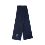 Sciarpa personalizzabile sostenibile 4 strati a maglia Impact Polylana color grigio vista area di stampa