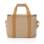 Borsa termica con logo riciclata multitasche 20 lattine Coller Impact color marrone chiaro quinta vista