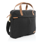 Borsa porta computer con logo ecologica doppia tasca 15,6'' Getaway color nero sesta vista