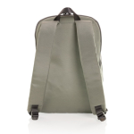 Zaini promozionali riciclati tasca frontale e porta pc 15,6'' Daypack color verde chiaro  quinta vista