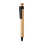 Penna di bambù con meccanismo a scatto inchiostro blu ColorTip color nero