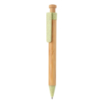 Penna di bambù con meccanismo a scatto inchiostro blu ColorTip color verde