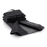 Coperta picnic promozionale in pile richiudibile 180g/m² color nero