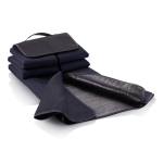 Coperta picnic promozionale in pile richiudibile 180g/m² color blu mare