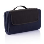 Coperta picnic promozionale in pile richiudibile 180g/m² color blu mare seconda vista