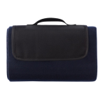 Coperta picnic promozionale in pile richiudibile 180g/m² color blu mare terza vista
