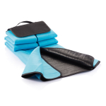 Coperta picnic promozionale in pile richiudibile 180g/m² color azzurro