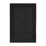 Asciugamano con logo cotone spesso eco 550 g/m² 50x30cm Season Guest color nero seconda vista frontale