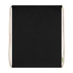 Sacche con logo più colori max 10kg cotone biologico 140 g/m² Pure Max color nero terza vista frontale