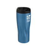 Bicchiere termico d'asporto con disegno geometrico 450ml Waves vista area di stampa