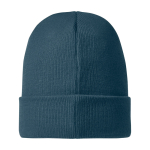 Beanie promozionale invernale doppio risvolto Elevate™ Irwin color azzurro ciano terza vista posteriore