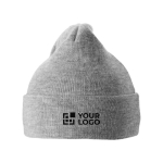 Beanie promozionale invernale doppio risvolto Elevate™ Irwin vista area di stampa