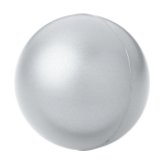 Pallina antistress in PU disponibile in vari colori da personalizzare Zen color argento vista laterale