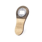 Apribottiglie con logo magnetico in legno MagnetWood color naturale seconda vista