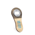 Apribottiglie con logo magnetico in legno MagnetWood vista area di stampa