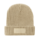 Capellino promozionale a coste elastico etichetta stampabile Winter color naturale prima vista