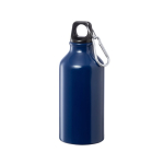 Borraccia di alluminio piccola con moschettone  400ml Cruiser color blu mare prima vista