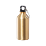 Borraccia di alluminio piccola con moschettone  400ml Cruiser color oro prima vista