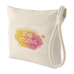 Pochette promozionali in cotone da 310 gr/m² Loop color naturale seconda vista