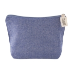 Pochette in cotone riciclato 140g/m² personalizzate con logo Tetiaroa color blu prima vista