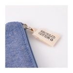 Pochette in cotone riciclato 140g/m² personalizzate con logo Tetiaroa color blu quinta vista
