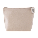 Pochette in cotone riciclato 140g/m² personalizzate con logo Tetiaroa color naturale prima vista