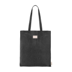 Borsa di cotone organico con manici lunghi 140 g/m2 Upcycling color nero quinta vista