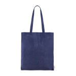 Borsa di cotone organico con manici lunghi 140 g/m2 Upcycling color blu mare