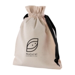 Sacchetto regalo con chiusura a coulisse 140 g/m2 Cover Small color nero quinta vista