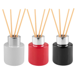 Candela profumata e diffusore di aromi da 50ml con 4 bastoncini e Wellness color rosso vista dettaglio 3