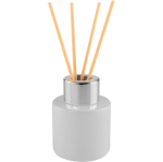 Candela profumata e diffusore di aromi da 50ml con 4 bastoncini e Wellness color bianco vista dettaglio