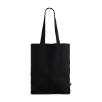 Borsa in cotone del commercio solidale 280 g/m2 Cliff Black FairTrade color nero prima vista