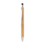 Penne touch screen personalizzate in legno inchiostro blu Zurich Bamboo color legno prima vista