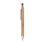 Penne touch screen personalizzate in legno inchiostro blu Zurich Bamboo color legno terza vista