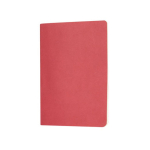 Taccuino A5 con copertina in cartone e pagine a righe color crema color rosso