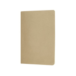 Taccuino A5 con copertina in cartone e pagine a righe color crema color naturale