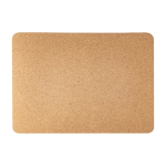 Tappetino per mouse con logo realizzato in sughero color beige seconda vista