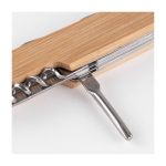 Coltellino multiuso promozionale 9 funzioni copro bamboo Zermatt color legno quarta vista