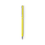 Delicata penna promozionale in alluminio inchiostro blu Vip Colors color giallo prima vista